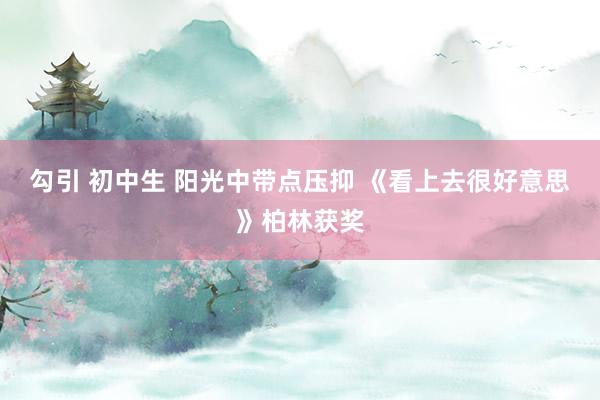 勾引 初中生 阳光中带点压抑 《看上去很好意思》柏林获奖