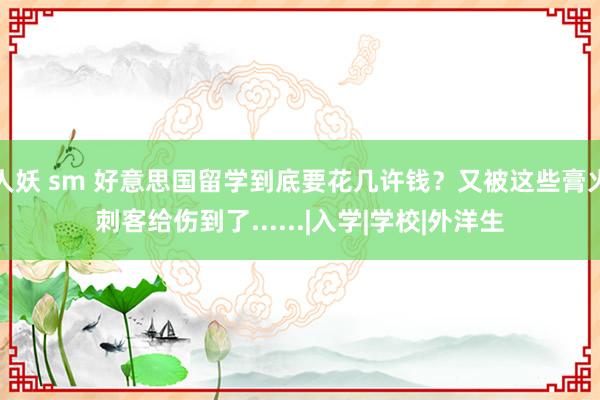 人妖 sm 好意思国留学到底要花几许钱？又被这些膏火刺客给伤到了......|入学|学校|外洋生